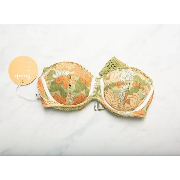 NWT - XS Tacoola Vintage Bikini Top - Crochet Floral - Picture 3 of 7